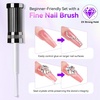image:imageMakartt Nail Rhinestone Glue with 3D Gel Kit  Super Strong Nail Charm Glue amp Sculpting Gel for DIY Nail Art Drawing Molding amp Embossed Designs Easy to Use for Nail Lovers amp BeginnersA2nail rhinestone glue for tiny gems  2x8ml