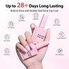 image:imageMakartt Nude Gel Builder Kit 15ML 8in1 Nail Builder Set Salon DIY 6Pcs  Large Capacity for Professional Salon Nail Art DIYer Self Leveling Rubber Base Nail Shape Strengthener Apex BuildNude Pink Gel Poish  Top Coat