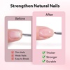 image:imageMakartt Nude Gel Builder Kit 15ML 8in1 Nail Builder Set Salon DIY 6Pcs  Large Capacity for Professional Salon Nail Art DIYer Self Leveling Rubber Base Nail Shape Strengthener Apex Build6 Pcs Nude Gel Polish Kit