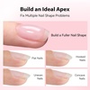 image:imageMakartt Nude Gel Builder Kit 15ML 8in1 Nail Builder Set Salon DIY 6Pcs  Large Capacity for Professional Salon Nail Art DIYer Self Leveling Rubber Base Nail Shape Strengthener Apex Build6 Pcs Nude Gel Polish Kit