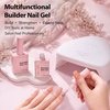 image:imageMakartt Nude Gel Builder Kit 15ML 8in1 Nail Builder Set Salon DIY 6Pcs  Large Capacity for Professional Salon Nail Art DIYer Self Leveling Rubber Base Nail Shape Strengthener Apex BuildNude Pink Gel Poish  Top Coat