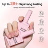image:imageMakartt Nude Gel Builder Kit 15ML 8in1 Nail Builder Set Salon DIY 6Pcs  Large Capacity for Professional Salon Nail Art DIYer Self Leveling Rubber Base Nail Shape Strengthener Apex Build6 Pcs Nude Gel Polish Kit