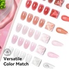 image:imageMakartt Nude Gel Builder Kit 15ML 8in1 Nail Builder Set Salon DIY 6Pcs  Large Capacity for Professional Salon Nail Art DIYer Self Leveling Rubber Base Nail Shape Strengthener Apex BuildNude Pink Gel Poish  Top Coat