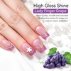 image:imageMakartt Pastel Gel Nail Polish Set 6 Colors Jelly Gel Polish Kit 15ML One NDone Spring Summer Glass Translucent Pink Blue Purple Yellow Green Cat Eye UV LED Nail Art Manicure Gift for WomenLady Finger Grape