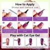 image:imageMakartt Pastel Gel Nail Polish Set 6 Colors Jelly Gel Polish Kit 15ML One NDone Spring Summer Glass Translucent Pink Blue Purple Yellow Green Cat Eye UV LED Nail Art Manicure Gift for WomenLady Finger Grape