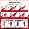 image:imageMakartt Pastel Gel Nail Polish Set 6 Colors Jelly Gel Polish Kit 15ML One NDone Spring Summer Glass Translucent Pink Blue Purple Yellow Green Cat Eye UV LED Nail Art Manicure Gift for WomenCherry