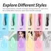 image:imageMakartt Pastel Gel Nail Polish Set 6 Colors Jelly Gel Polish Kit 15ML One NDone Spring Summer Glass Translucent Pink Blue Purple Yellow Green Cat Eye UV LED Nail Art Manicure Gift for WomenCool Girl Mocktail