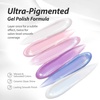 image:imageMakartt Pastel Gel Nail Polish Set 6 Colors Jelly Gel Polish Kit 15ML One NDone Spring Summer Glass Translucent Pink Blue Purple Yellow Green Cat Eye UV LED Nail Art Manicure Gift for WomenNebula Spectrum