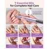 image:imageMakartt PenShaped Rechargeable Nail Drill for Beginners 25000 RPM Cordless Electric Nail File with 5Speed LED Display Lightweight Quiet E File Kit for Gel Polish Removal Home Travel UsePurpleTypus Purple