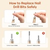 image:imageMakartt PenShaped Rechargeable Nail Drill for Beginners 25000 RPM Cordless Electric Nail File with 5Speed LED Display Lightweight Quiet E File Kit for Gel Polish Removal Home Travel UsePurpleHepsela Gold