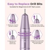 image:imageMakartt PenShaped Rechargeable Nail Drill for Beginners 25000 RPM Cordless Electric Nail File with 5Speed LED Display Lightweight Quiet E File Kit for Gel Polish Removal Home Travel UsePurpleTypus Purple