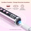 image:imageMakartt PenShaped Rechargeable Nail Drill for Beginners 25000 RPM Cordless Electric Nail File with 5Speed LED Display Lightweight Quiet E File Kit for Gel Polish Removal Home Travel UsePurpleHepsela Pink