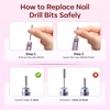image:imageMakartt PenShaped Rechargeable Nail Drill for Beginners 25000 RPM Cordless Electric Nail File with 5Speed LED Display Lightweight Quiet E File Kit for Gel Polish Removal Home Travel UsePurpleHepsela Pink