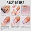 image:imageMakartt Pink Nail Adhesive Tab Press On Nail Glue Sticker Double Side 240 PCS 10 Sheets Waterproof Breathable Super Sticky Nails Tab for False Nails Tape Jelly Fake Nail Tips Adhesive Nail Tab GluePink Nail Adhesive Tab