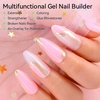 image:imageMakartt Poly Nail Gel Kit 6 Nude Colors Solid Builder 15ML for Poly Extension Enhancement Set with Slip Solution Base Top Coat Dual Forms All in One Hard Gels for Nails Starter Supplies KitClear Nude Pink Colors