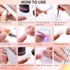 image:imageMakartt Poly Nail Gel Kit 6 Nude Colors Solid Builder 15ML for Poly Extension Enhancement Set with Slip Solution Base Top Coat Dual Forms All in One Hard Gels for Nails Starter Supplies KitNude Colors