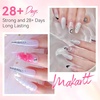 image:imageMakartt Poly Nail Gel Kit 6 Nude Colors Solid Builder 15ML for Poly Extension Enhancement Set with Slip Solution Base Top Coat Dual Forms All in One Hard Gels for Nails Starter Supplies KitClear Nude Pink Colors