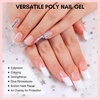 image:imageMakartt Poly Nail Gel Kit 6 Nude Colors Solid Builder 15ML for Poly Extension Enhancement Set with Slip Solution Base Top Coat Dual Forms All in One Hard Gels for Nails Starter Supplies KitNeutral Colors