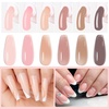 image:imageMakartt Poly Nail Gel Kit 6 Nude Colors Solid Builder 15ML for Poly Extension Enhancement Set with Slip Solution Base Top Coat Dual Forms All in One Hard Gels for Nails Starter Supplies KitNude Colors