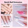 image:imageMakartt Poly Nail Gel Set 2 Colors 50ML Sheer Black and Milky White Strong Builder for Extension Strengthener 3D Diy Broken Nails Repair French Manicures Salon Supplies At Home2 Colors Black and Milky White