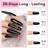image:imageMakartt Poly Nail Gel Set 2 Colors 50ML Sheer Black and Milky White Strong Builder for Extension Strengthener 3D Diy Broken Nails Repair French Manicures Salon Supplies At Home2 Colors Black and Milky White