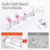 image:imageMakartt Press on Nails Stand Clear and Pink Nail Holder for Painting Nails Stands for Art Display Practice Magnetic Clear Glitter Flower Fake Holders with Reusable Adhesive Putty for Home Salon DIYSilver