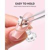 image:imageMakartt Press on Nails Stand Clear and Pink Nail Holder for Painting Nails Stands for Art Display Practice Magnetic Clear Glitter Flower Fake Holders with Reusable Adhesive Putty for Home Salon DIYPedestal
