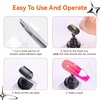 image:imageMakartt Press on Nails Stand Clear and Pink Nail Holder for Painting Nails Stands for Art Display Practice Magnetic Clear Glitter Flower Fake Holders with Reusable Adhesive Putty for Home Salon DIYWhiteBlack