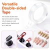 image:imageMakartt Press on Nails Stand Clear and Pink Nail Holder for Painting Nails Stands for Art Display Practice Magnetic Clear Glitter Flower Fake Holders with Reusable Adhesive Putty for Home Salon DIYWhiteBlack