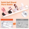image:imageMakartt Press on Nails Stand Clear and Pink Nail Holder for Painting Nails Stands for Art Display Practice Magnetic Clear Glitter Flower Fake Holders with Reusable Adhesive Putty for Home Salon DIYWhiteBlack