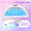 image:imageMakartt Press on Nails Stand Clear and Pink Nail Holder for Painting Nails Stands for Art Display Practice Magnetic Clear Glitter Flower Fake Holders with Reusable Adhesive Putty for Home Salon DIYPinkClear