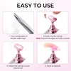 image:imageMakartt Press on Nails Stand Clear and Pink Nail Holder for Painting Nails Stands for Art Display Practice Magnetic Clear Glitter Flower Fake Holders with Reusable Adhesive Putty for Home Salon DIYPink10pcs