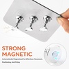 image:imageMakartt Press on Nails Stand Clear and Pink Nail Holder for Painting Nails Stands for Art Display Practice Magnetic Clear Glitter Flower Fake Holders with Reusable Adhesive Putty for Home Salon DIYSilver Metal