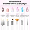 image:imageMakartt Press on Nails Stand Clear and Pink Nail Holder for Painting Nails Stands for Art Display Practice Magnetic Clear Glitter Flower Fake Holders with Reusable Adhesive Putty for Home Salon DIYpurely white