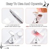 image:imageMakartt Press on Nails Stand Clear and Pink Nail Holder for Painting Nails Stands for Art Display Practice Magnetic Clear Glitter Flower Fake Holders with Reusable Adhesive Putty for Home Salon DIYSilver