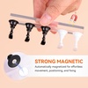 image:imageMakartt Press on Nails Stand Clear and Pink Nail Holder for Painting Nails Stands for Art Display Practice Magnetic Clear Glitter Flower Fake Holders with Reusable Adhesive Putty for Home Salon DIYWhiteBlack