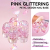 image:imageMakartt Press on Nails Stand Clear and Pink Nail Holder for Painting Nails Stands for Art Display Practice Magnetic Clear Glitter Flower Fake Holders with Reusable Adhesive Putty for Home Salon DIYAurora ClearPink