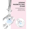 image:imageMakartt Press on Nails Stand Clear and Pink Nail Holder for Painting Nails Stands for Art Display Practice Magnetic Clear Glitter Flower Fake Holders with Reusable Adhesive Putty for Home Salon DIYPedestal