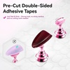 image:imageMakartt Press on Nails Stand Clear and Pink Nail Holder for Painting Nails Stands for Art Display Practice Magnetic Clear Glitter Flower Fake Holders with Reusable Adhesive Putty for Home Salon DIYpurely white