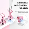 image:imageMakartt Press on Nails Stand Clear and Pink Nail Holder for Painting Nails Stands for Art Display Practice Magnetic Clear Glitter Flower Fake Holders with Reusable Adhesive Putty for Home Salon DIYPink10pcs