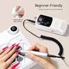 image:imageMakartt Rechargeable Electric Nail Drill 35000 RPM Nail Drill File with Storage Stand for Acrylic Gel Polishing Removing LED DisplayCordless Efile with Bits Kit for Manicure Beginner Home PinkHephaely White