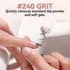 image:imageMakartt Sanding Bands for Nail Drill  100 Pcs 180Fine Grits Nail File Sanding Bands for Drill Bits Nail Prep Smooth Polish Upgrade Thicker Durable Sanding Drill Bit for Acrylic Nails Gel BlackWhite