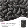 image:imageMakartt Sanding Bands for Nail Drill  100 Pcs 180Fine Grits Nail File Sanding Bands for Drill Bits Nail Prep Smooth Polish Upgrade Thicker Durable Sanding Drill Bit for Acrylic Nails Gel BlackBlack