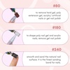 image:imageMakartt Sanding Bands for Nail Drill  100 Pcs 180Fine Grits Nail File Sanding Bands for Drill Bits Nail Prep Smooth Polish Upgrade Thicker Durable Sanding Drill Bit for Acrylic Nails Gel BlackBlack