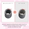 image:imageMakartt Sanding Bands for Nail Drill  100 Pcs 180Fine Grits Nail File Sanding Bands for Drill Bits Nail Prep Smooth Polish Upgrade Thicker Durable Sanding Drill Bit for Acrylic Nails Gel BlackBlack