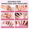 image:imageMakartt Sanding Bands for Nail Drill100 Pcs Nail File Sanding Bands for Drill Bits 180 Medium Grits for Acrylic Nails Gel Removing and Shaping Upgrade Thicker Durable Sanding Drill Bit WhitePink