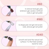 image:imageMakartt Sanding Bands for Nail Drill100 Pcs Nail File Sanding Bands for Drill Bits 180 Medium Grits for Acrylic Nails Gel Removing and Shaping Upgrade Thicker Durable Sanding Drill Bit WhiteBlack