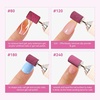 image:imageMakartt Sanding Bands for Nail Drill100 Pcs Nail File Sanding Bands for Drill Bits 180 Medium Grits for Acrylic Nails Gel Removing and Shaping Upgrade Thicker Durable Sanding Drill Bit WhitePink