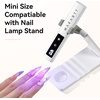image:imageMakartt UV LED Nail Lamp UV Light for Gel Nails 6W Mini USB Portable Lamp Fast Drying Gel Polish Curing Light 60S Timer Dryer Manicure Salon Home DIYA1White