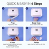 image:imageMakartt UV LED Nail Lamp for Gel Nails  Rechargeable Aurora 30W Nail Light with 39 LEDs Large Space 2600mAh Battery 4 Timers amp Auto Sensor Fast Curing Cordless Nail Lamp for SalonRose PinkWhite